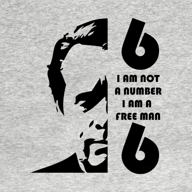 i am not a number, i am a free man by horrorshirt